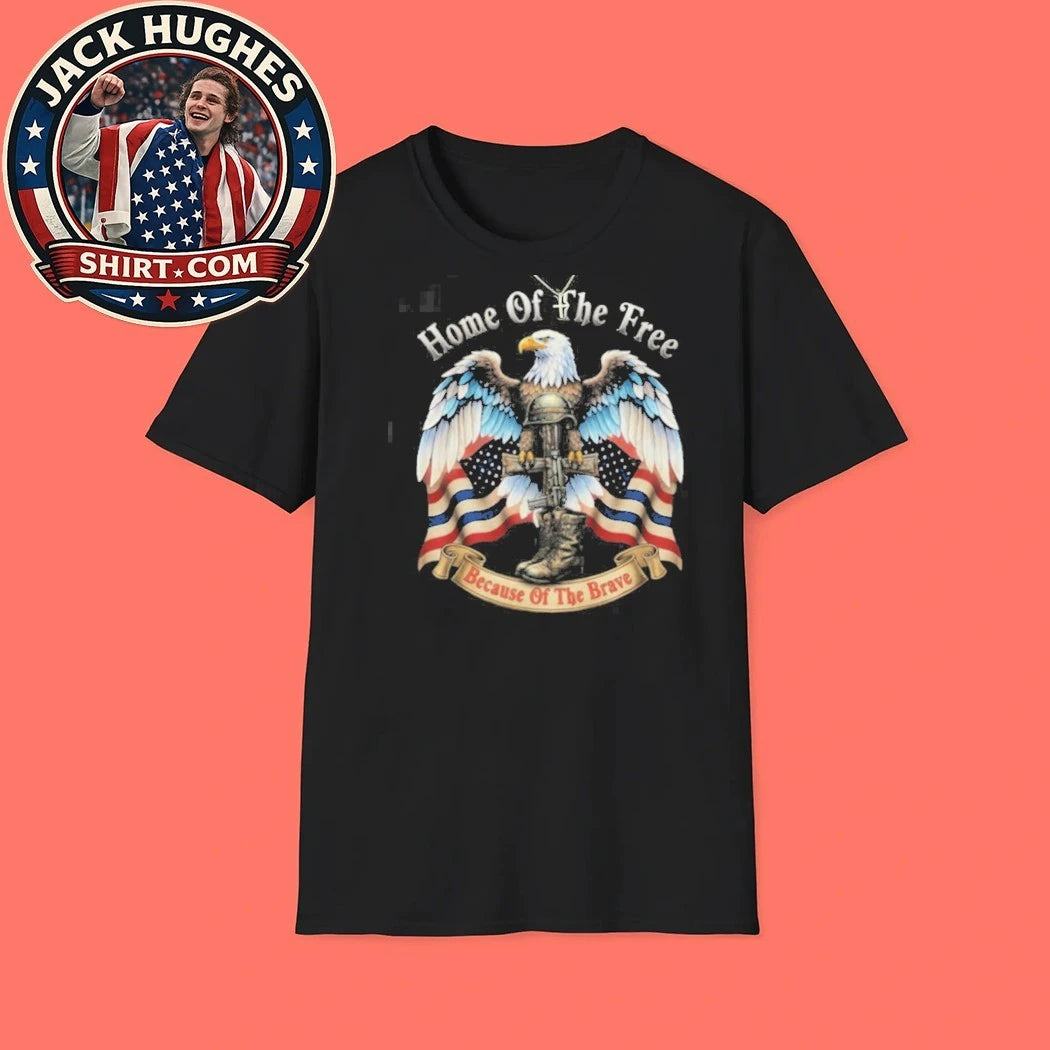 Original Home Of The Free Because Of The Brave Fallen Soldier Memorial Shirt