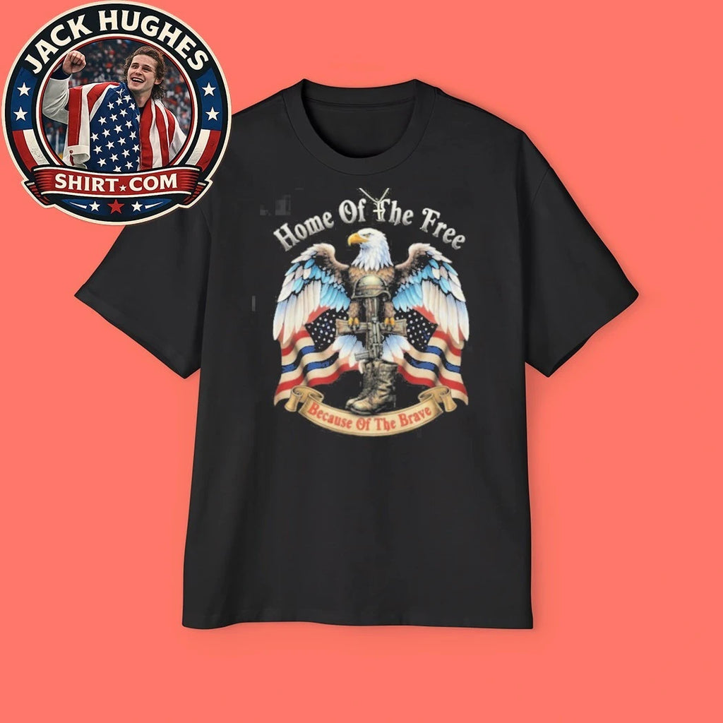 Original Home Of The Free Because Of The Brave Fallen Soldier Memorial Shirt