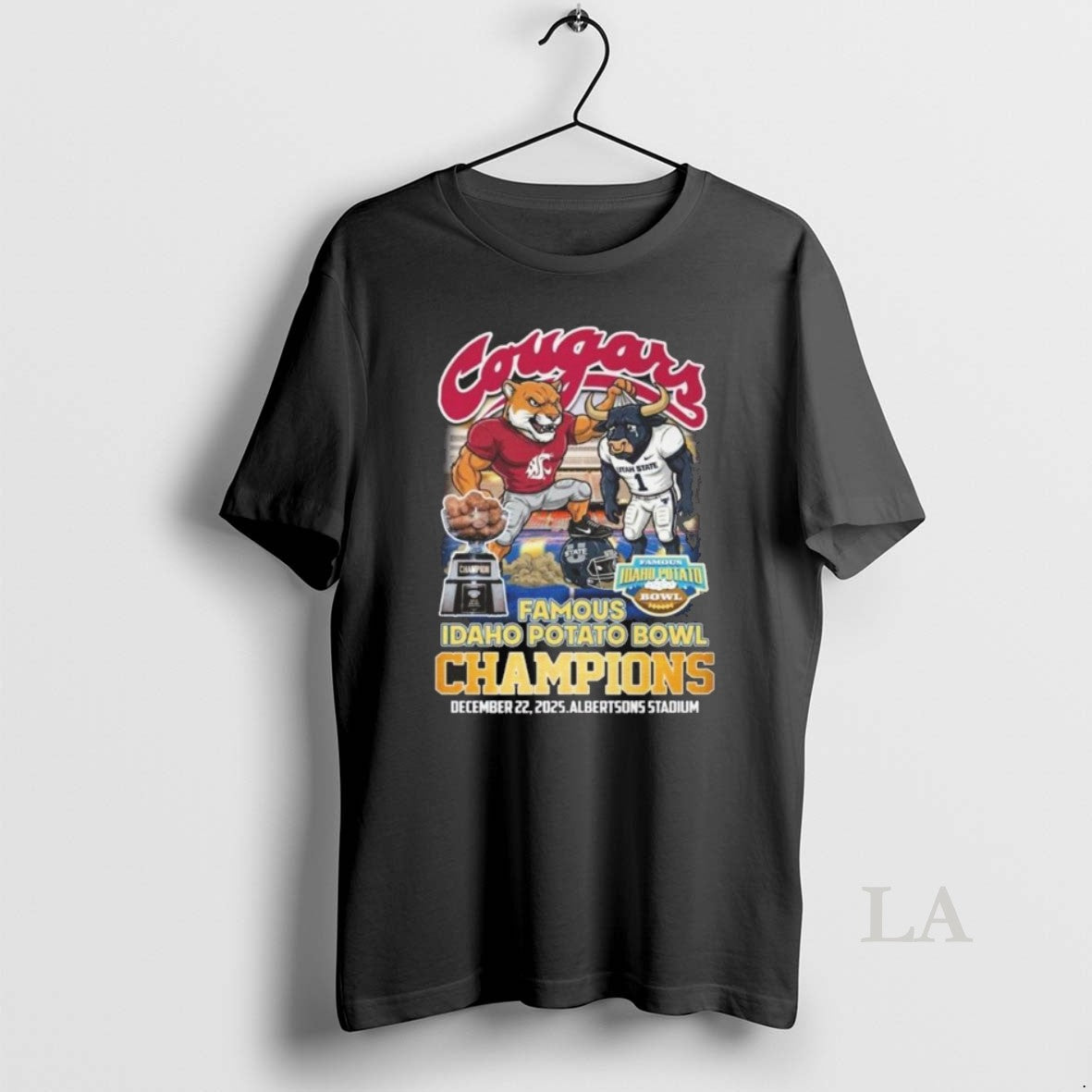 Original Houston Cougars 2025 Famous Idaho Potato Bowl Champions Mascot Vintage T-Shirts, Hoodie, Sweatshirt