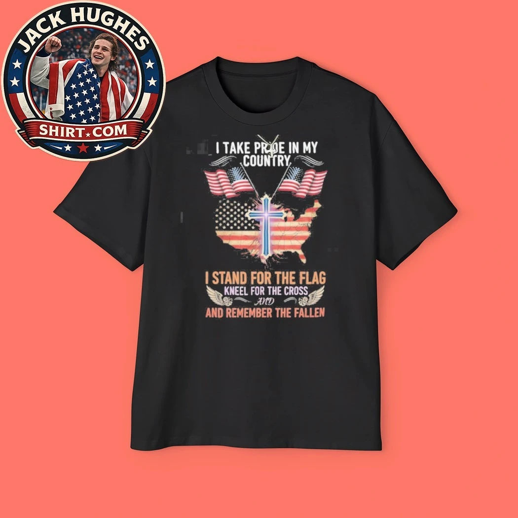 Original I Take Pride In My Country Kneel For The Cross Veteran Shirt