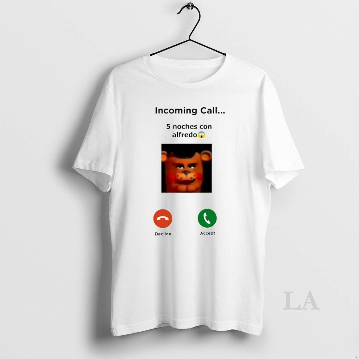 Original Incoming Call 5 Noches Con Alfredo Freddy Fazbear Circle T-Shirts, Hoodie, Sweatshirt | HypeCrazeTee.com