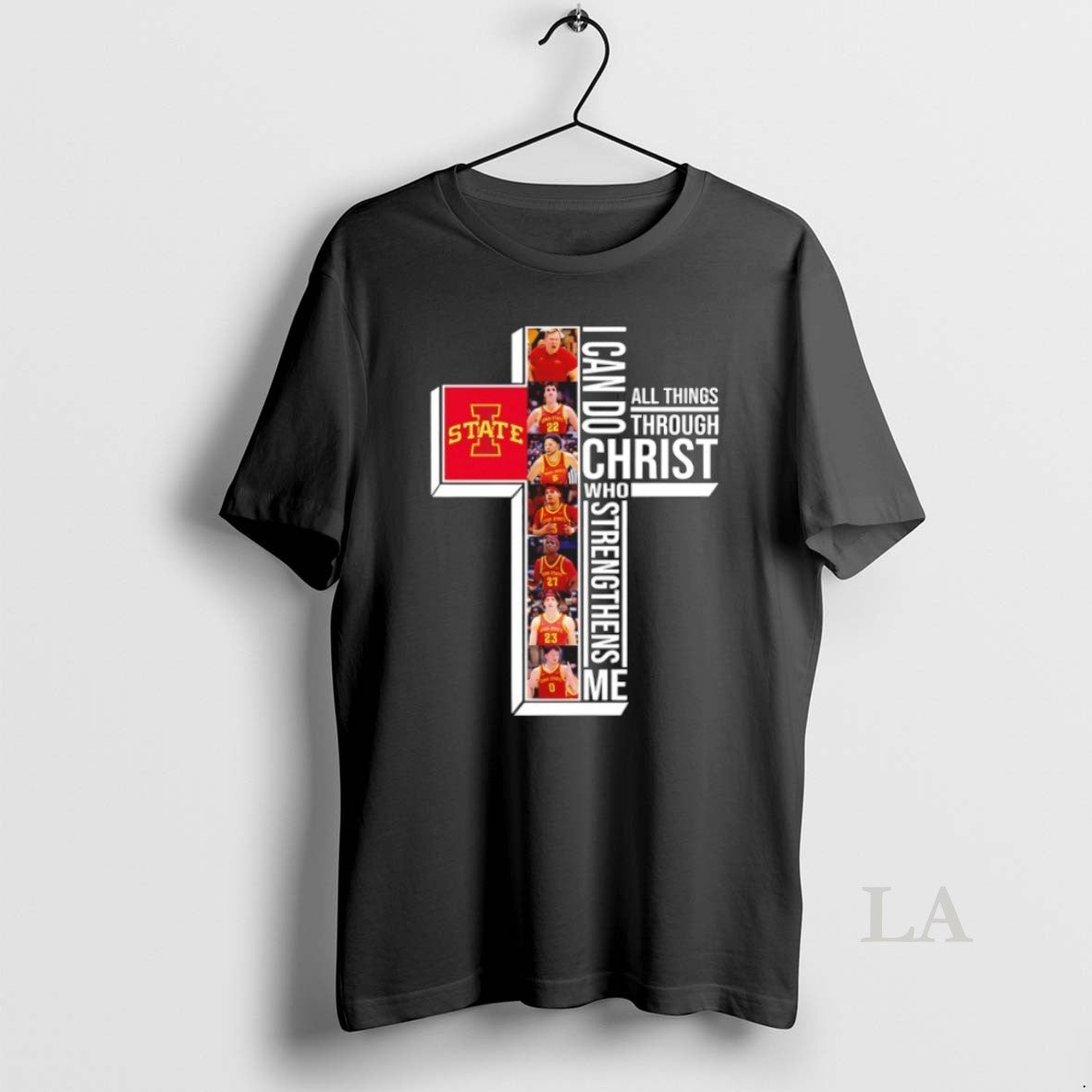 Original Iowa State Cyclones Players Cross I Can Do All Things Through Christ Who Strengthens T-Shirts, Hoodie, Sweatshirt
