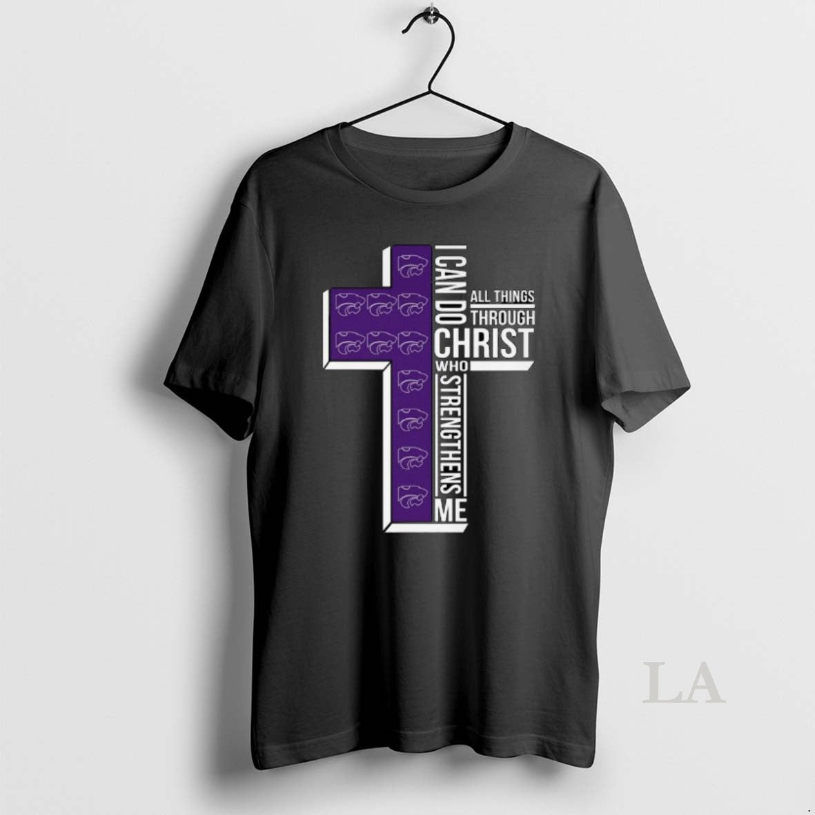 Original Kansas State Wildcats I Can Do All Things Through Christ Who Strengthens Me Cross T-Shirts, Hoodie, Sweatshirt