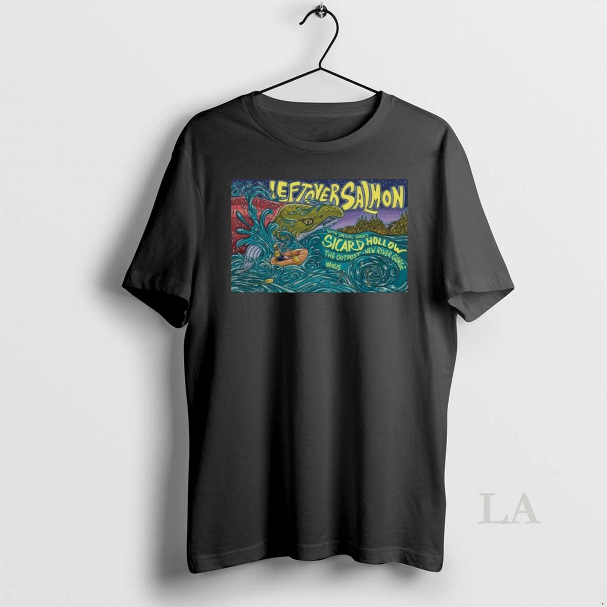 Original Leftover Salmon The Outpost New River Gorge Fayetteville Wv Oct 10 2025 Long Sleve