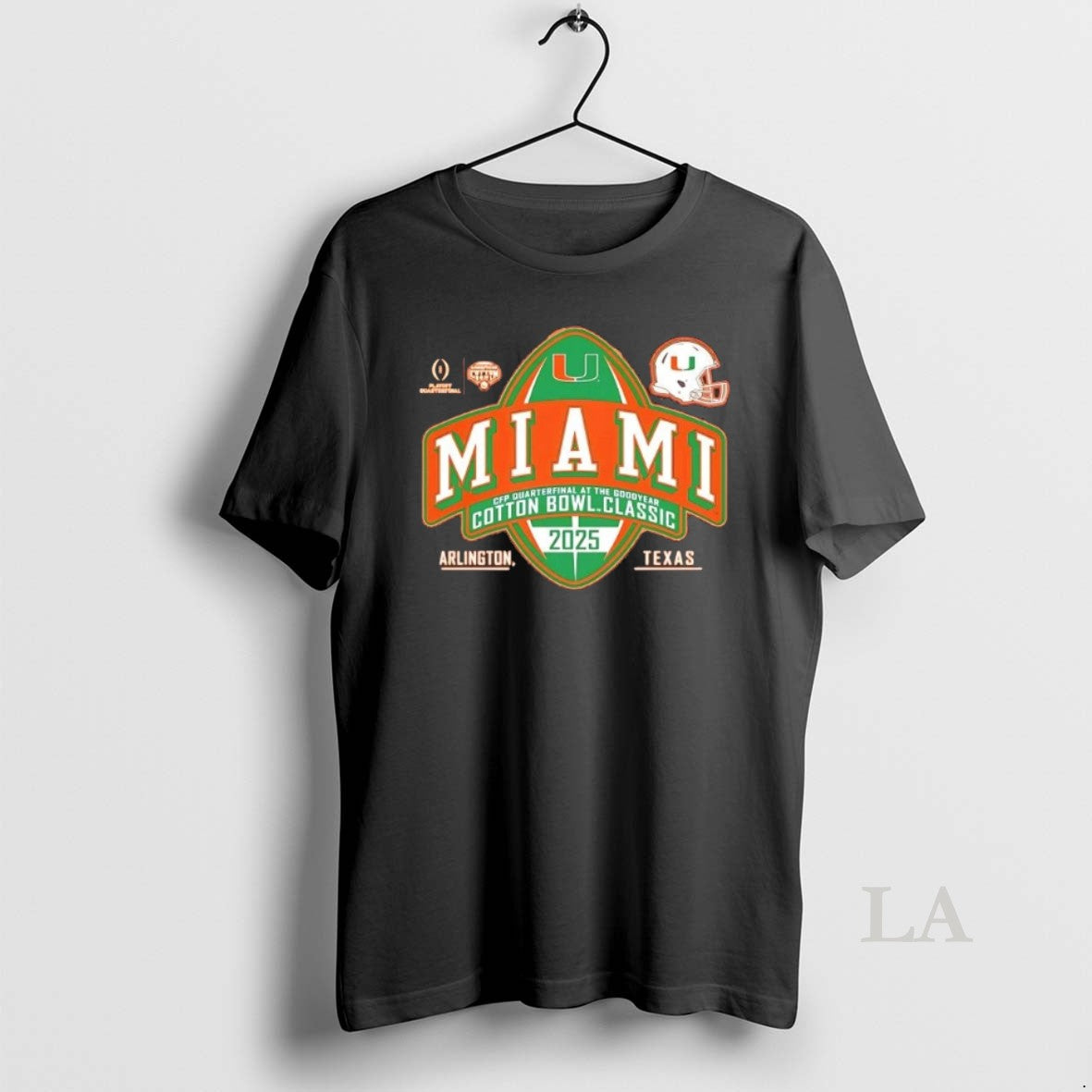Original Miami Hurricanes 2025 Cfp Quarterfinal Cotton Bowl Classic T-Shirts, Hoodie, Sweatshirt | HypeCrazeTee.com