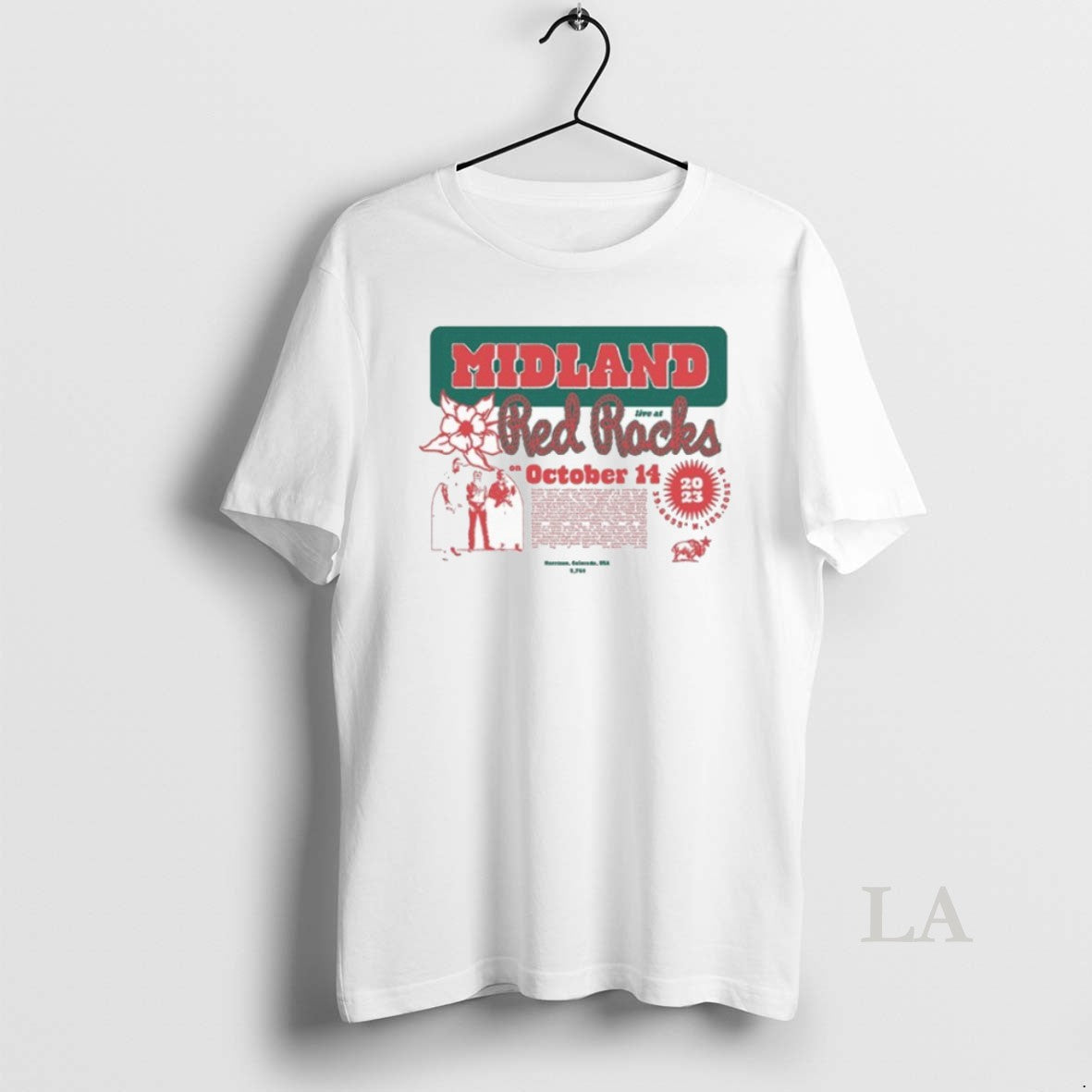 Original Midland Live At Red Rocks October 14 2023 T-Shirts, Hoodie, Sweatshirt | HypeCrazeTee.com