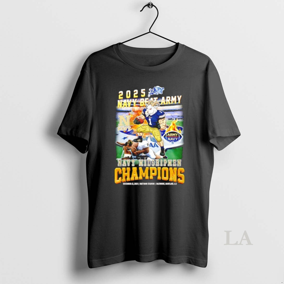 Original Navy Midshipmen 2025 Navy Beat Army Champions Mascot T-Shirts, Hoodie, Sweatshirt | HypeCrazeTee.com