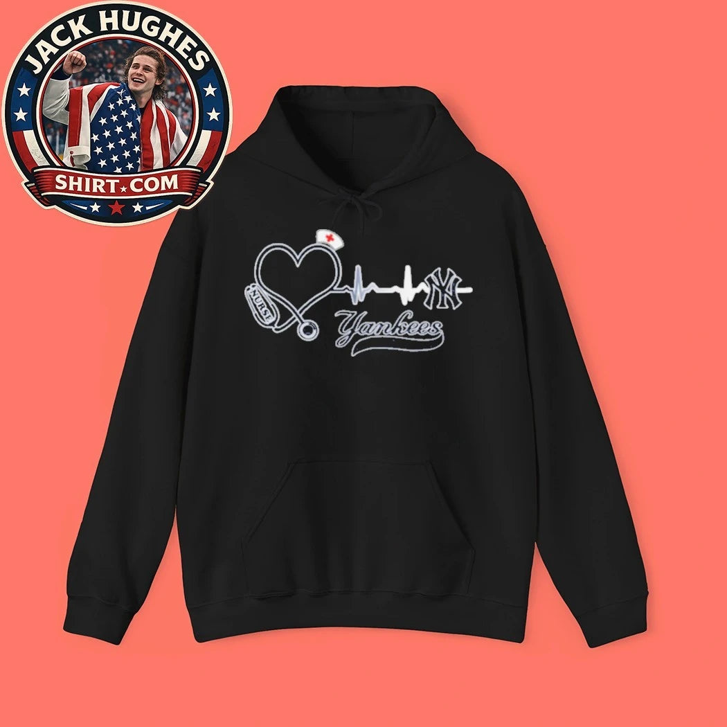 Original New York Yankees Nurse Heartbeat Stethoscope Shirt