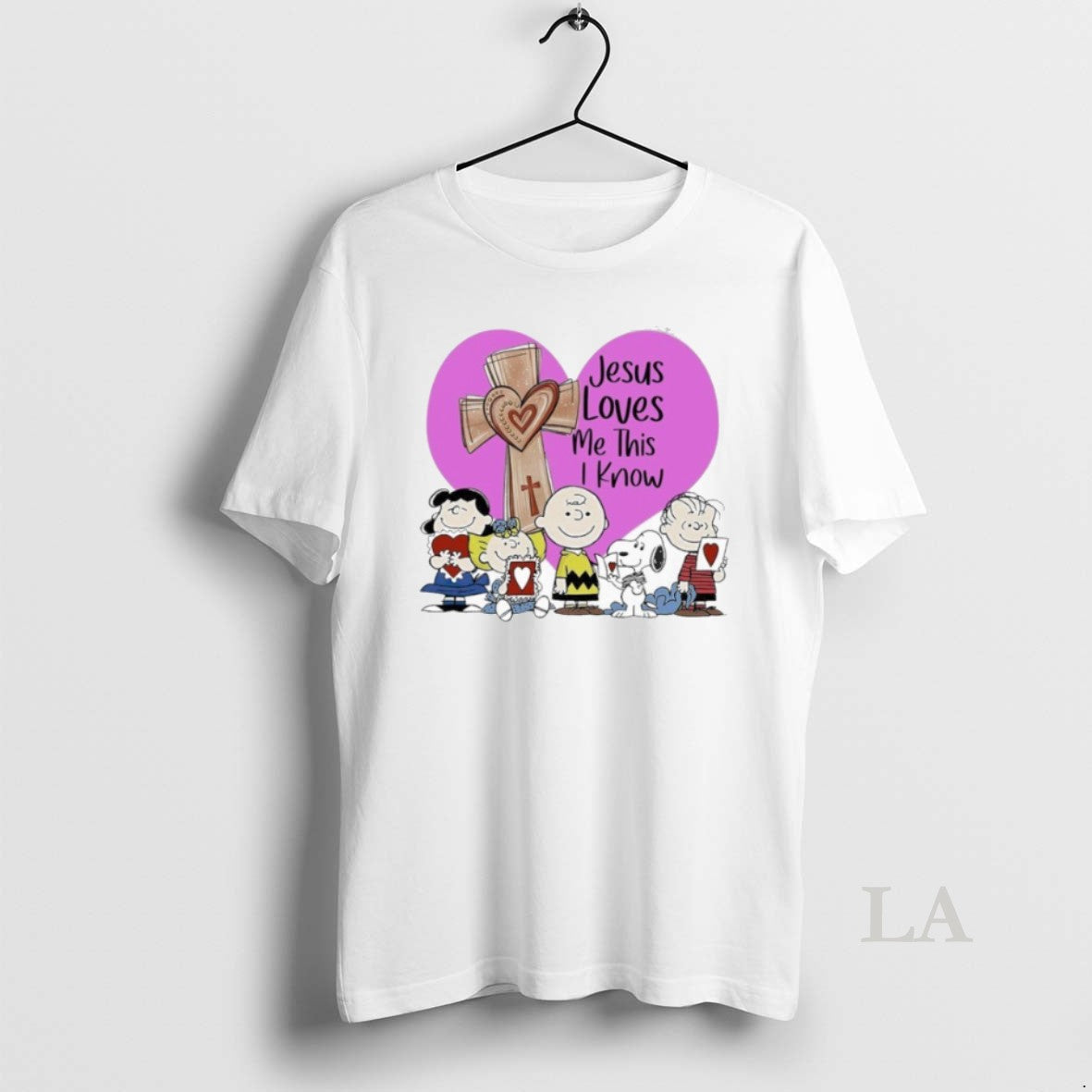 Original Peanuts Jesus Loves Me This I Know Heart T-Shirts, Hoodie, Sweatshirt | HypeCrazeTee.com