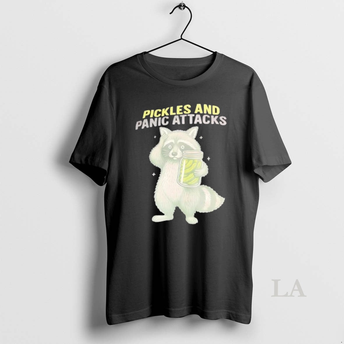 Original Raccoon Pickles And Panic Attacks T-Shirts, Hoodie, Sweatshirt | HypeCrazeTee.com