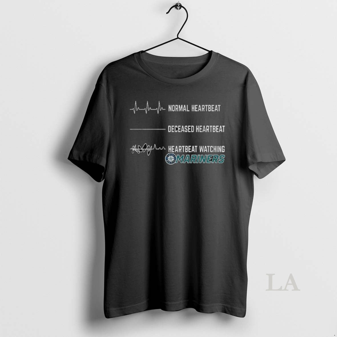 Original Seattle Mariners Normal Heartbeat Deceased Heartbeat Heartbeat Watching Mlb Baseball