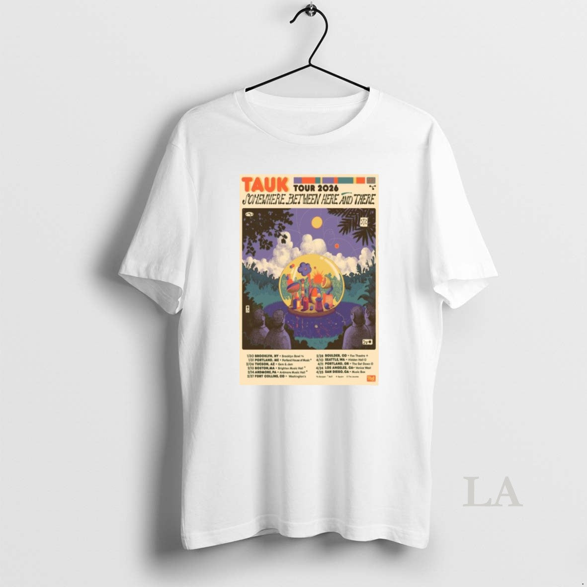 Original Tauk Somewhere Between Here And There Tour 2026 T-Shirts, Hoodie, Sweatshirt | HypeCrazeTee.com