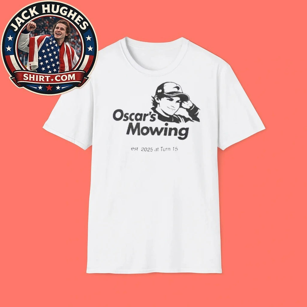 Oscar Piastri Oscar’s Mowing Est 2025 At Turn 15 Shirts