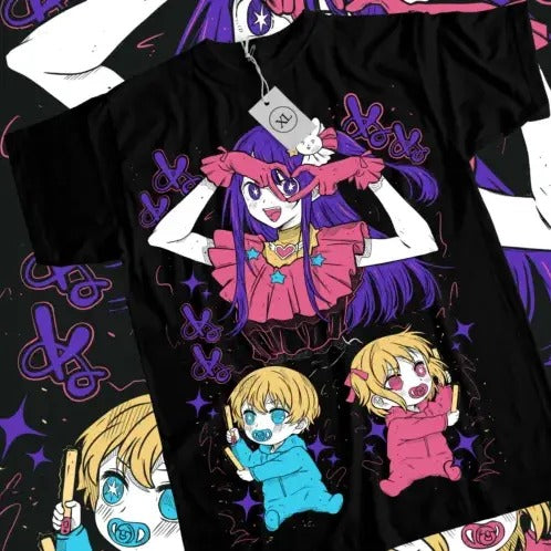 Oshi No Ko T-Shirt Ai Hoshino Waifu Girl Call Of The Night Anime Tshirt All Size Hoodie, Sweatshirt | HypeCrazeTee.com