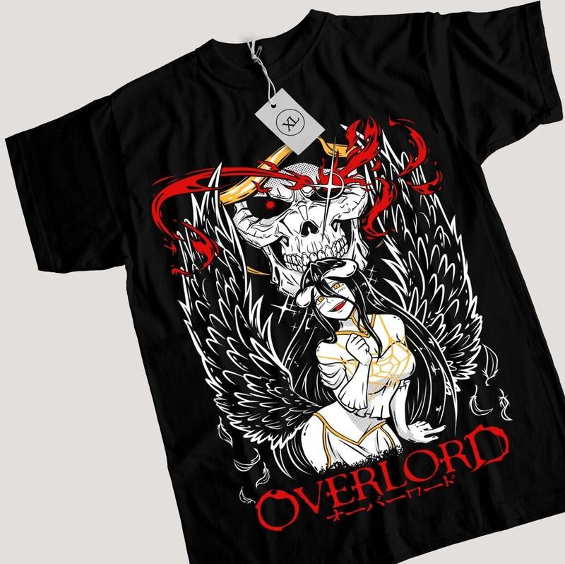 Overlord Ainz T-Shirt S-4XL Ooal Gown Albedo Overlord Anime Manga Gifts Shirt Tshirt S-4XL Hoodie, Sweatshirt