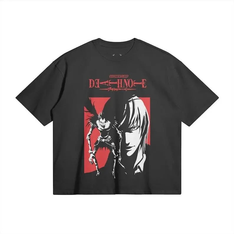 #Oversized #Death Note T-Shirt - Ryuk #and Light_1_1 Sweatshirt, #Hoodie, Comfort Colors | HypeCrazeTee.com