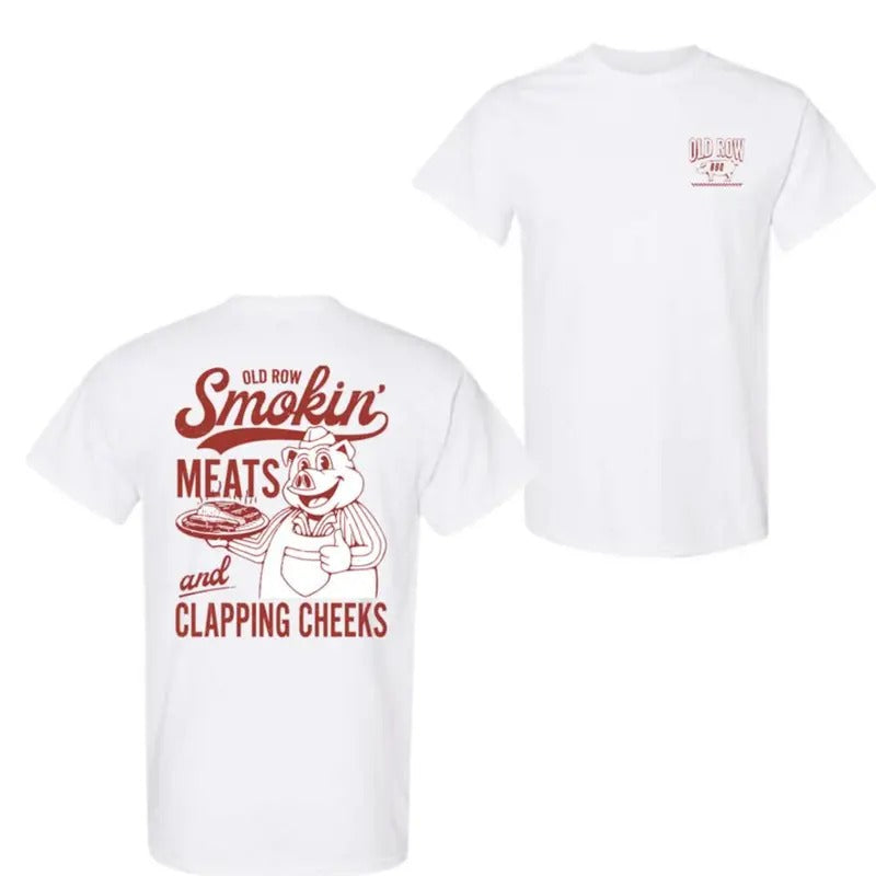 Owl Row Smokin Meats BBQ T-shirt Hoodie, Sweatshirt | HypeCrazeTee.com