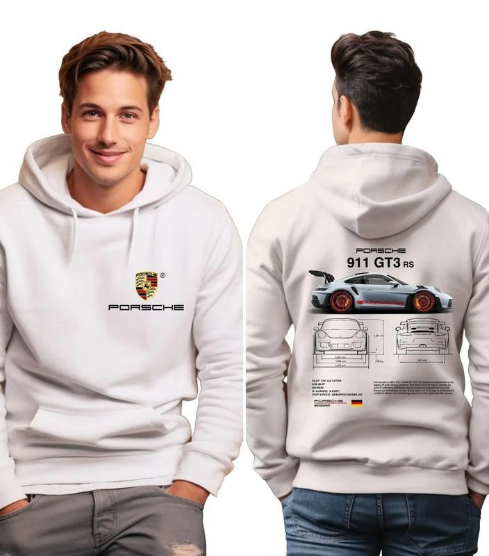 P*rsche 911 GT3 RS Aesthetic Hoodie,Trending Sweatshirt, P*rsche 911 GT3 RS 2 side Tshirt,Gift For Fan Unisex Shirt