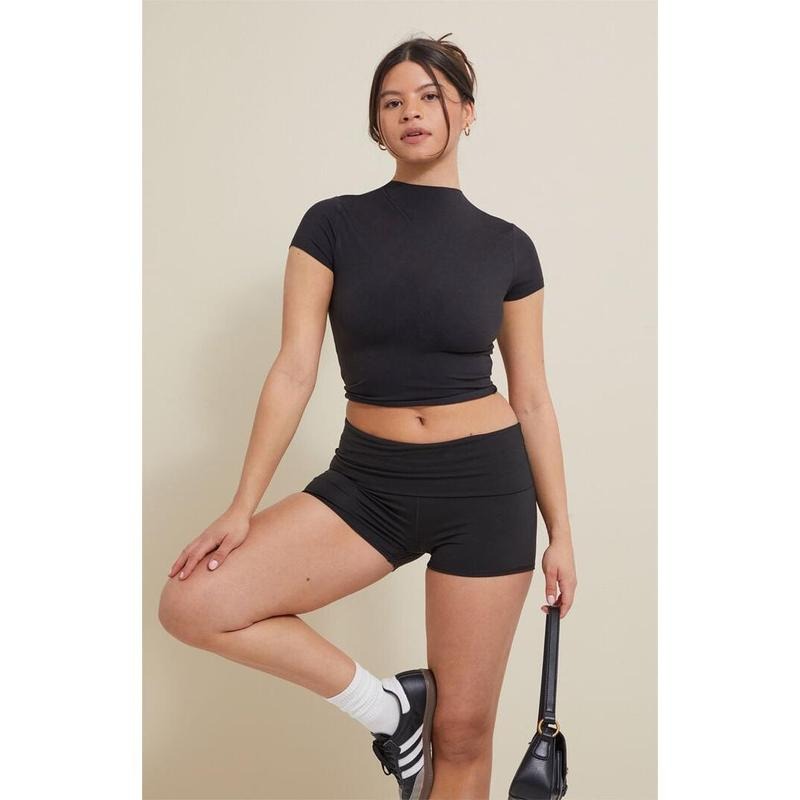 PAC 1980 Women's Active Black Kimberly T-Shirt Hoodie, Sweatshirt | HypeCrazeTee.com