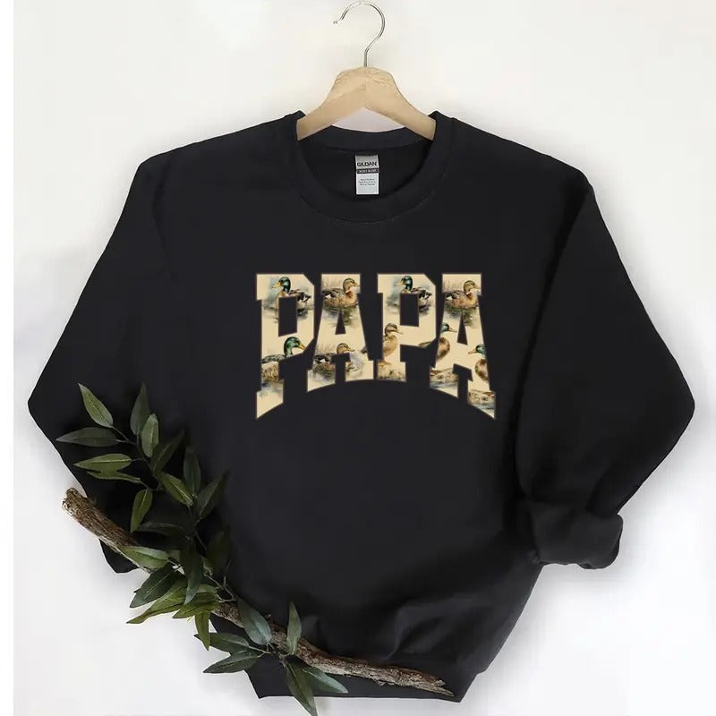 PAPA DUCK Hunting Season Vintage Mallard Duck Cotton T-Shirts, Hoodie, Sweatshirt