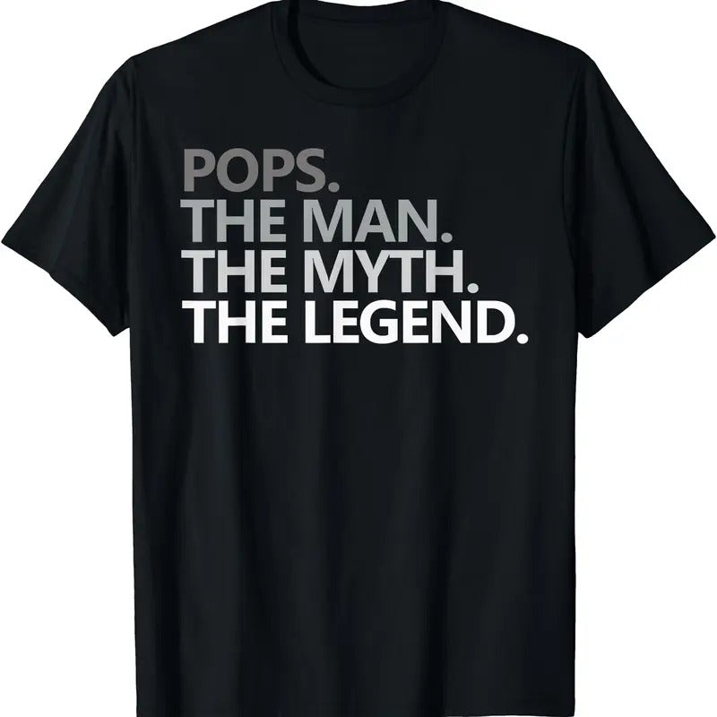 POPS THE MAN THE MYTH THE LEGEND Father's Day Gift Grandpa T-Shirt Hoodie, Sweatshirt | HypeCrazeTee.com