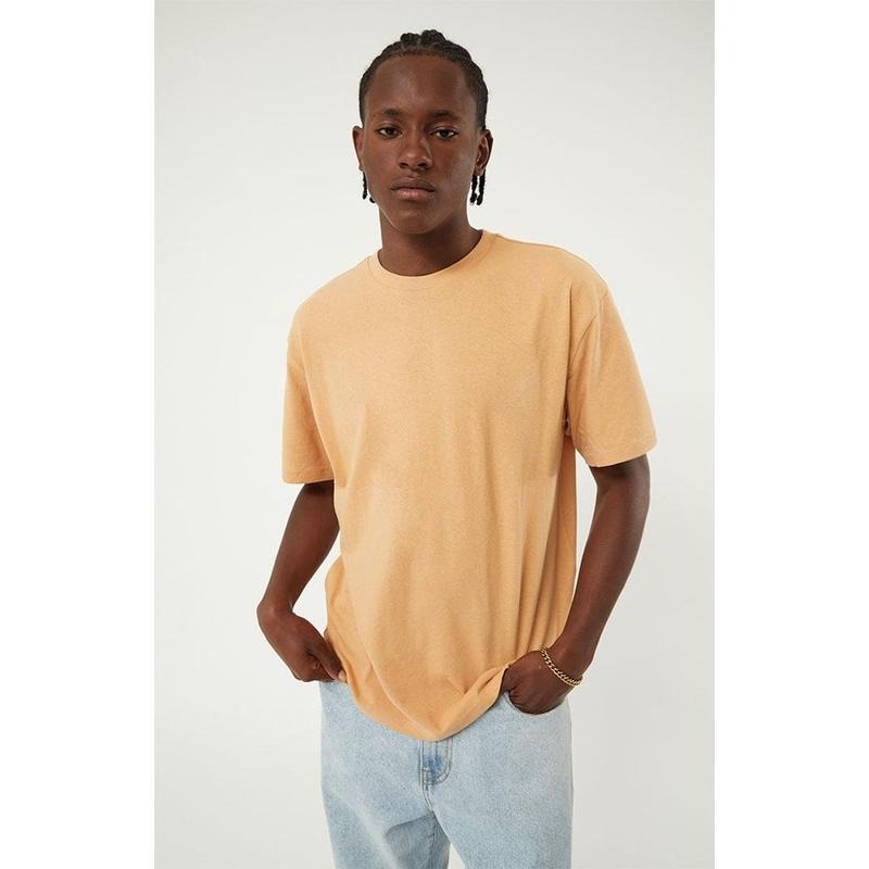 PS Basics Men's Light Brown Reece Regular T-Shirt Hoodie, Sweatshirt | HypeCrazeTee.com