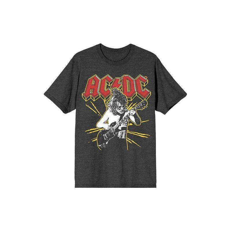 PacSun Women's ACDC Yellow Spark T-Shirt Hoodie, Sweatshirt | HypeCrazeTee.com