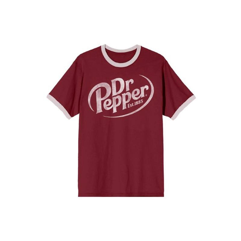 PacSun Women's Dr Pepper Logo Ringer T-Shirt Hoodie, Sweatshirt | HypeCrazeTee.com