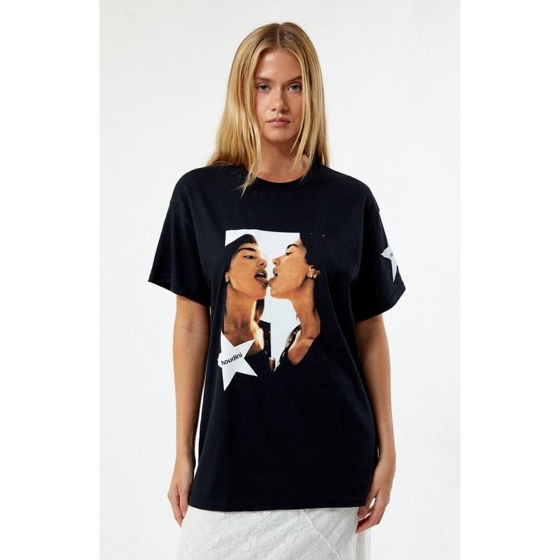 PacSun Women's Dua Lipa Houdini Boyfriend T-Shirt Hoodie, Sweatshirt | HypeCrazeTee.com