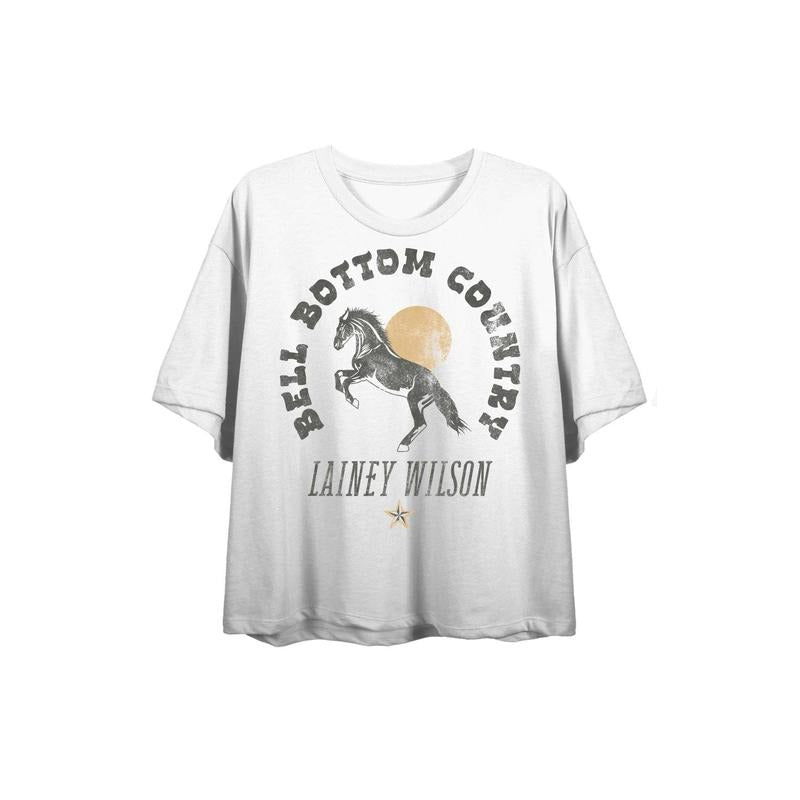 PacSun Women's Lainey Wilson Bell Bottom Country Horse Baby T-Shirt Hoodie, Sweatshirt | HypeCrazeTee.com