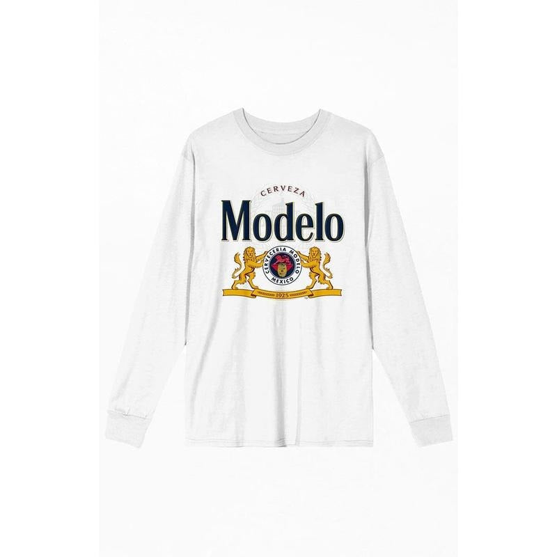 PacSun Women's Modelo Beer Logo Long Sleeve T-Shirt Hoodie, Sweatshirt | HypeCrazeTee.com