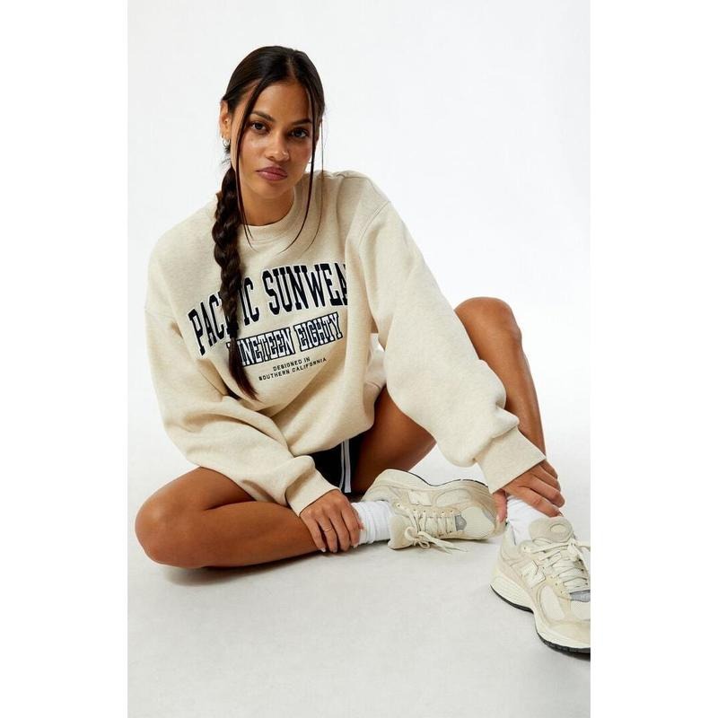 PacSun Women's Pacific Sunwear 1980 Crew Neck Sweatshirt T-Shirts, Hoodie | HypeCrazeTee.com