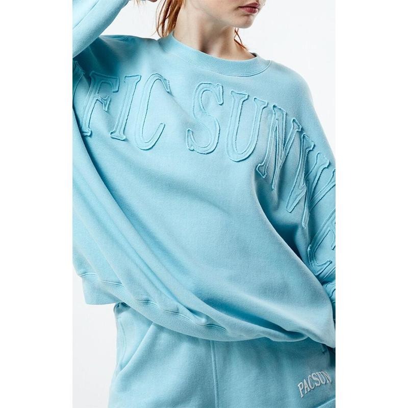 PacSun Women's Pacific Sunwear Applique Crew Neck Sweatshirt T-Shirts, Hoodie | HypeCrazeTee.com