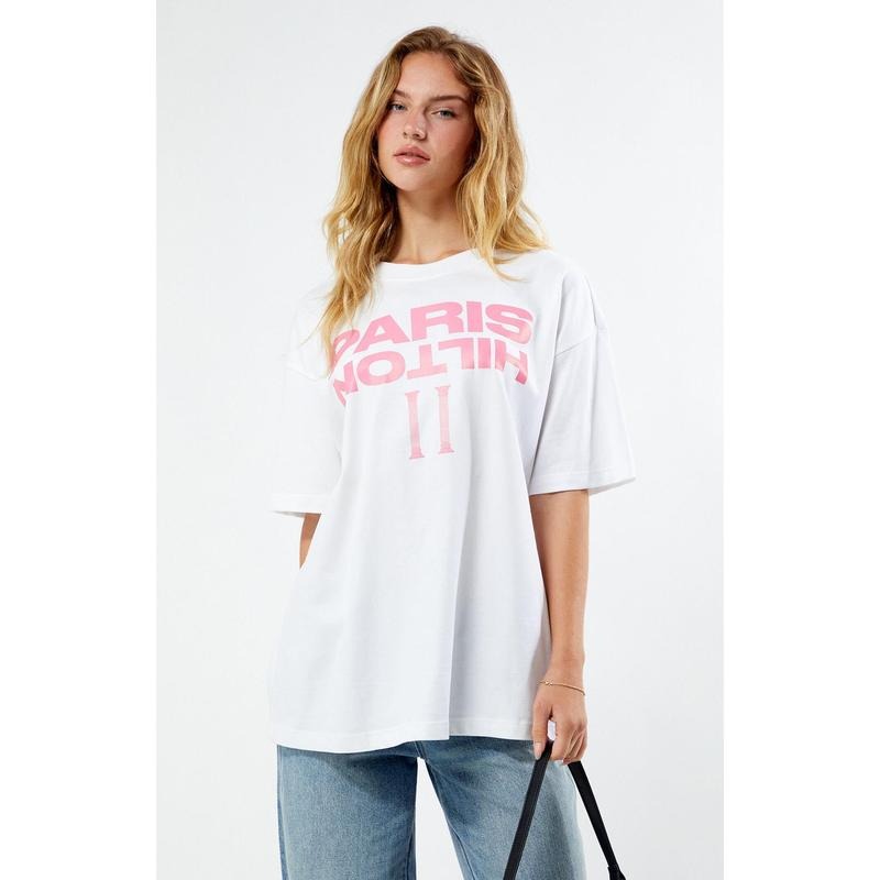 PacSun Women's Paris Hilton Pillars Oversized T-Shirt Hoodie, Sweatshirt | HypeCrazeTee.com