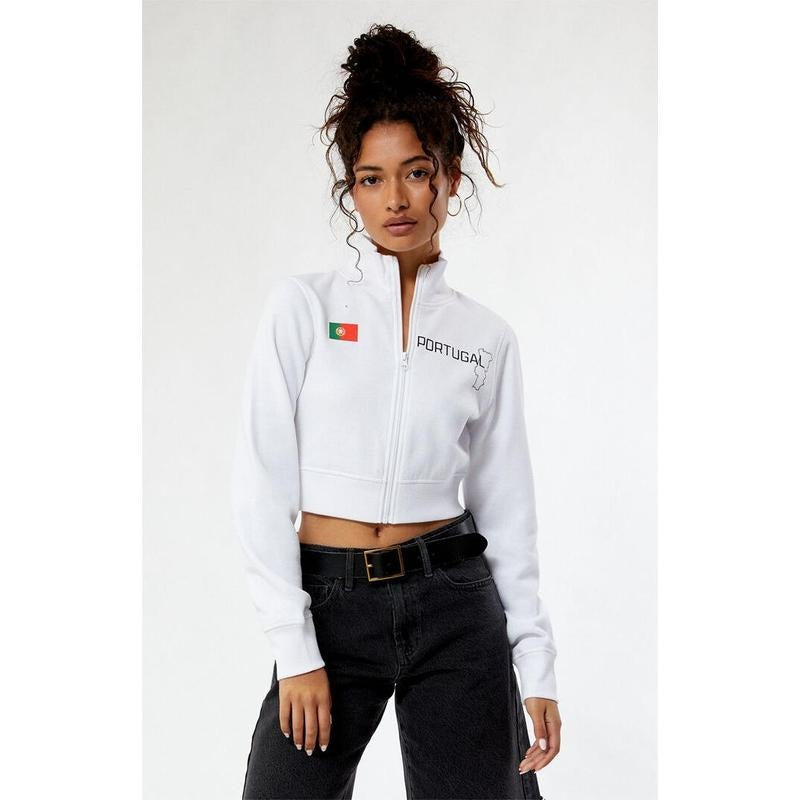 PacSun Women's Portugal Mock Neck Full Zip Sweatshirt T-Shirts, Hoodie | HypeCrazeTee.com