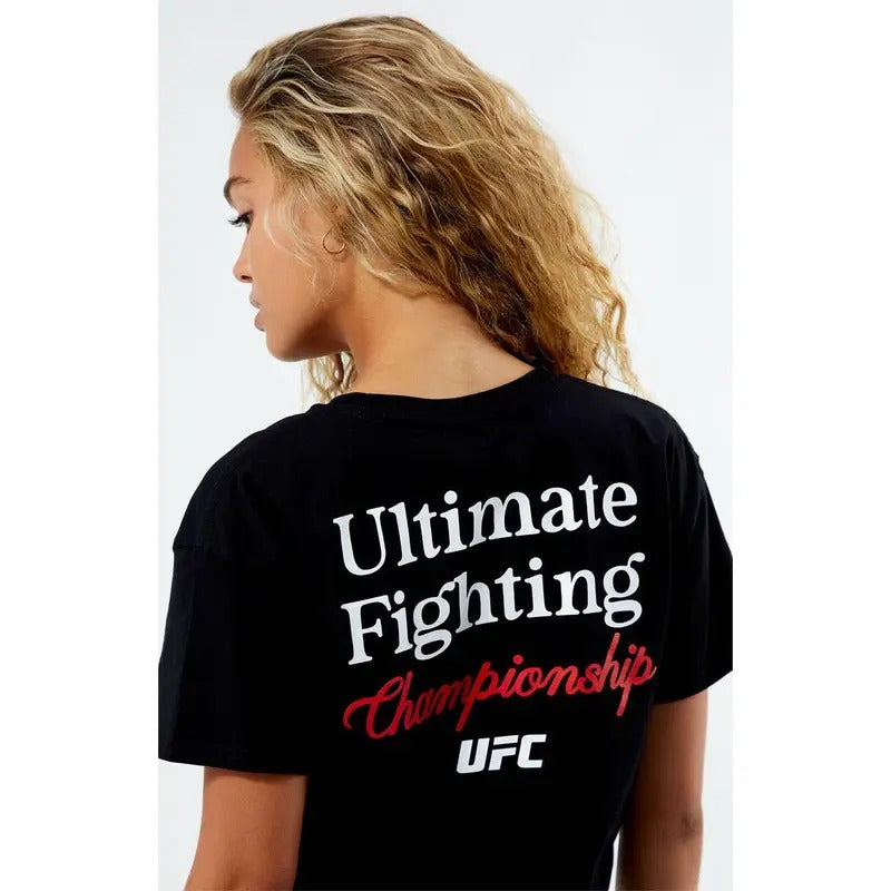 PacSun Women's UFC Since 93 Boxy T-Shirt Hoodie, Sweatshirt | HypeCrazeTee.com