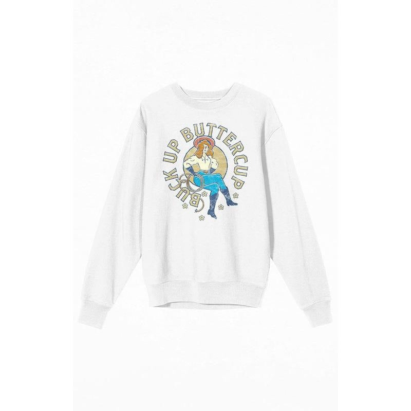 PacSun Women's Western Cowgirl Buttercup Crew Neck Sweatshirt T-Shirts, Hoodie | HypeCrazeTee.com