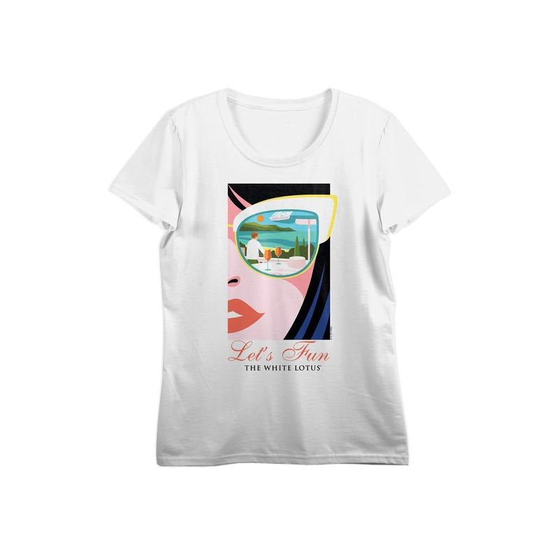 PacSun Women's White Lotus Half Face T-Shirt Hoodie, Sweatshirt | HypeCrazeTee.com