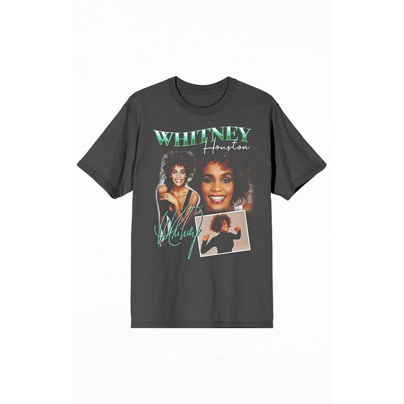PacSun Women's Whitney Houston Portrait T-Shirt Hoodie, Sweatshirt | HypeCrazeTee.com