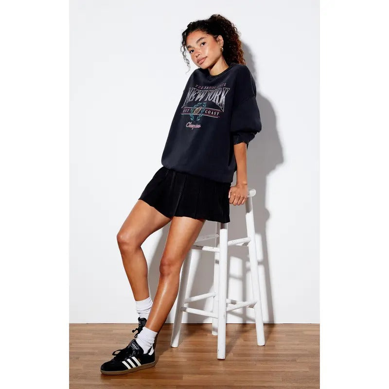 Pacsun Women's New York Football Crew Neck Sweatshirt T-Shirts, Hoodie | HypeCrazeTee.com