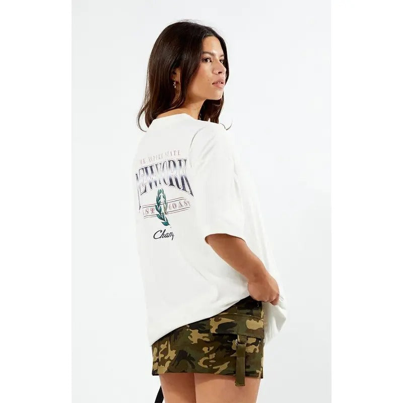Pacsun Women's New York Oversized T-Shirt Hoodie, Sweatshirt | HypeCrazeTee.com