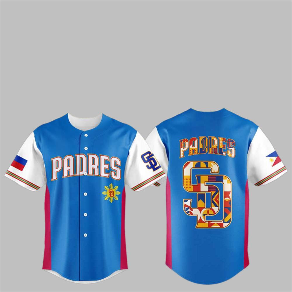 Padres Celebrating Filipino Heritage Night 2025 Jersey - Grishko.com