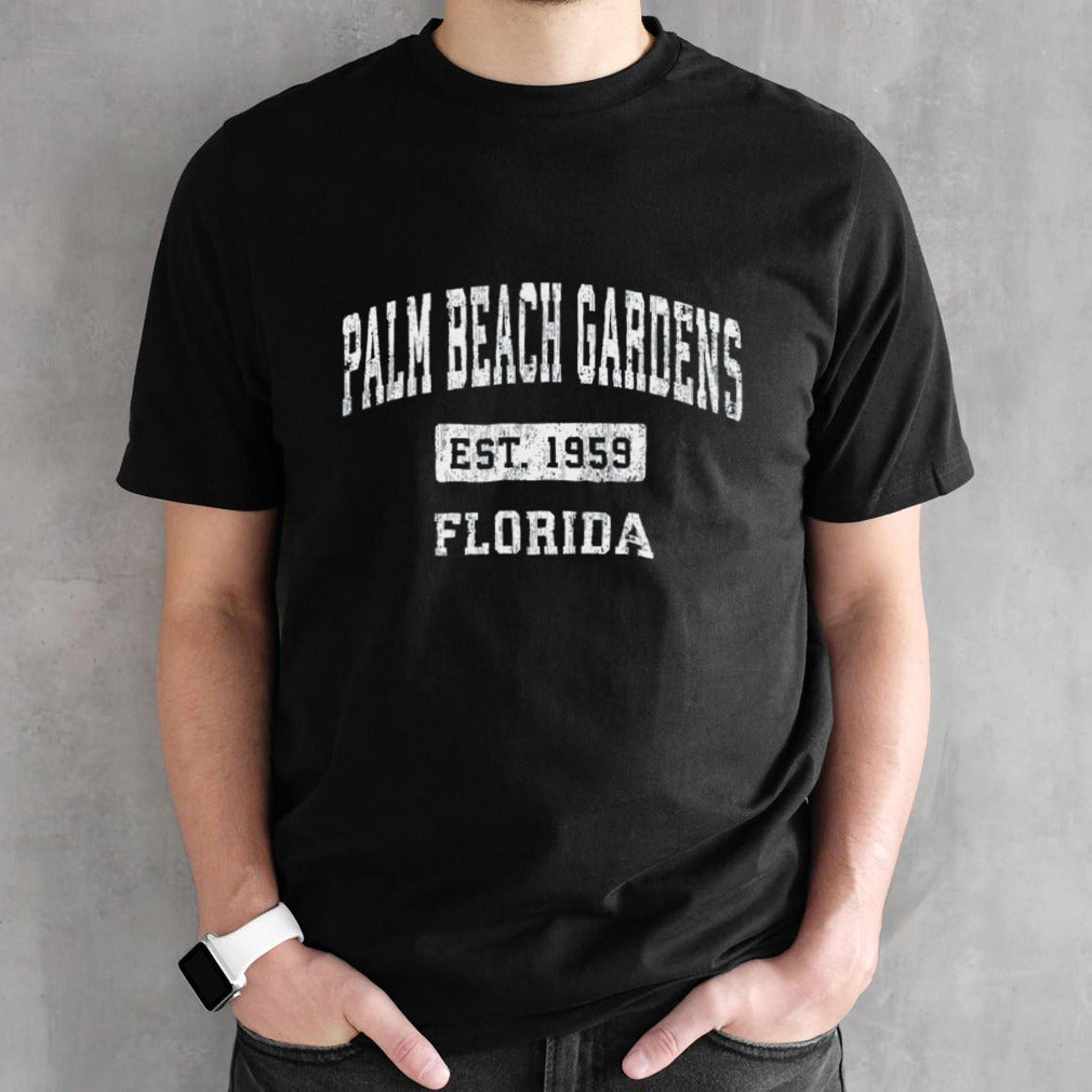 Palm Beach Florida Fl Vintage Established Sports Design shirt