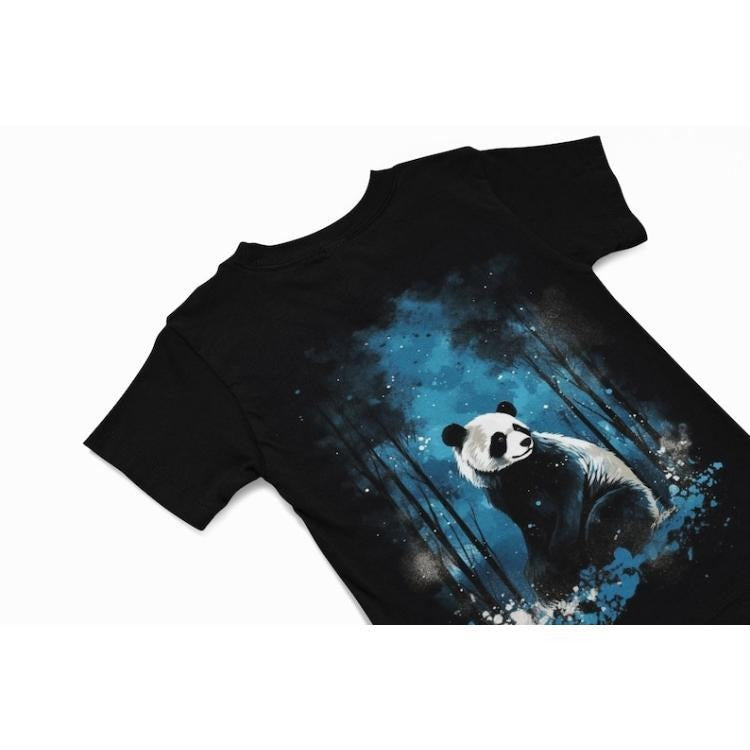 Panda Bear T-Shirt, Cute Panda Tee, Woodland animal T shirt , Animal Lovers gift, Animal T Shirt, Abstract Panda...