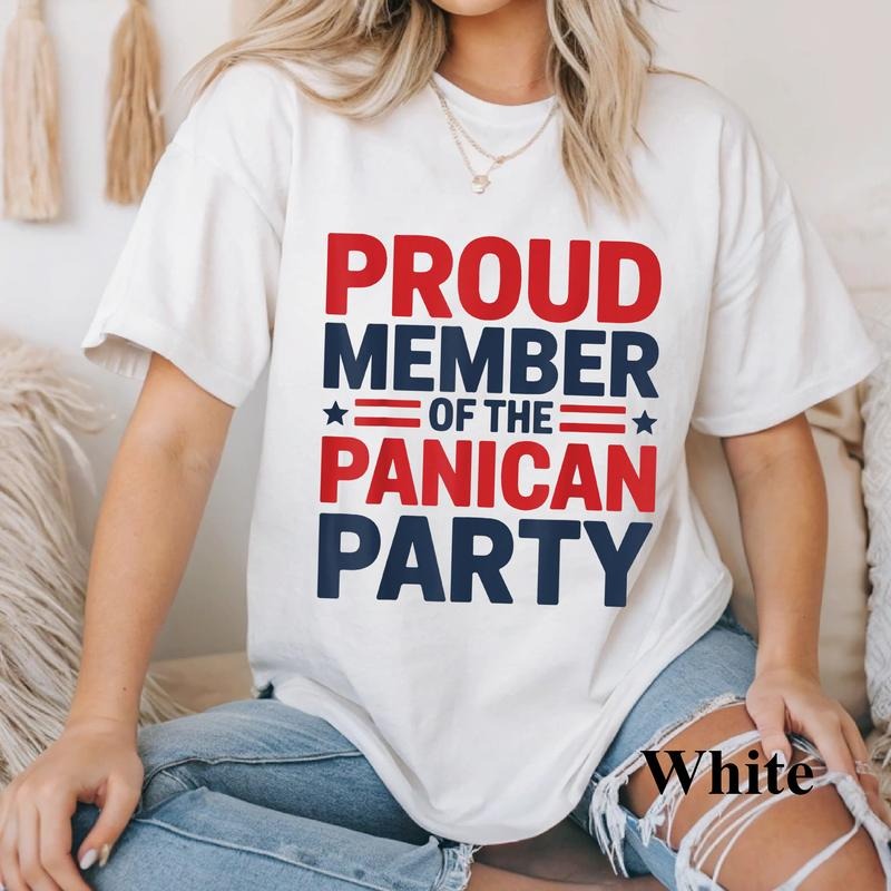 Panican Funny Proud Member of the Panican Party Men's and Women's T-Shirt, Funny 4th July Shirt, Independence Day Tee,  -...