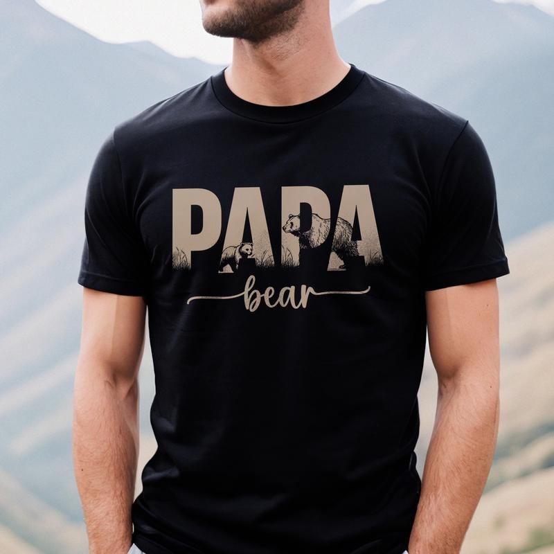 Papa Bear T-Shirt | Bear Dad Shirt | Funny Papa Shirt | Father's Day Gift | Gift for Dads | Cool Men's T-Shirt Hoodie,...