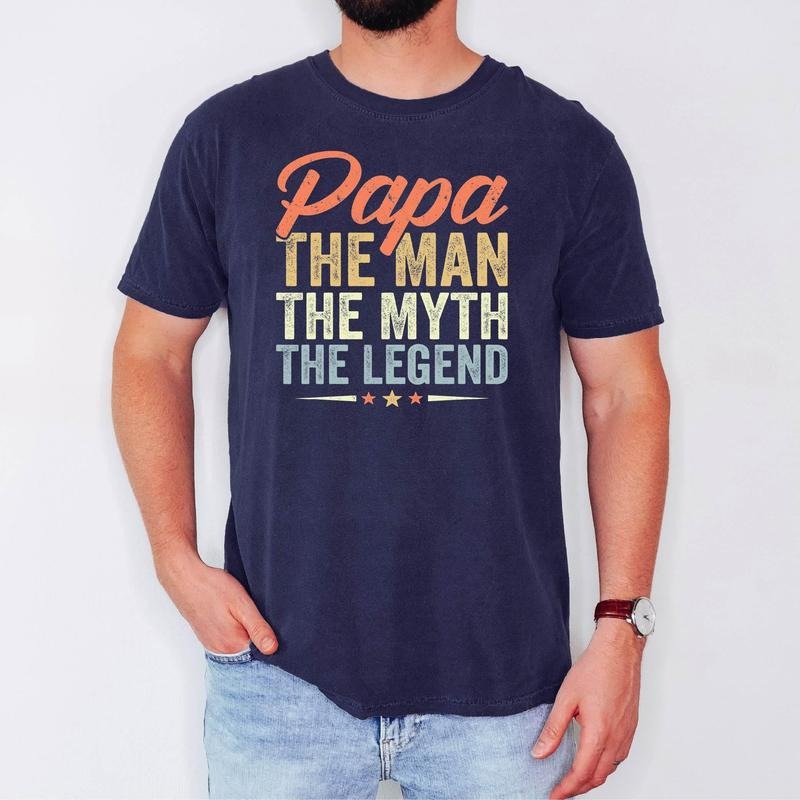 Papa The Man The Myth The Legend Shirt Fathers Day Papa Shirt Mens Tee Shirt Cute Papa Gift Hoodie, Sweatshirt