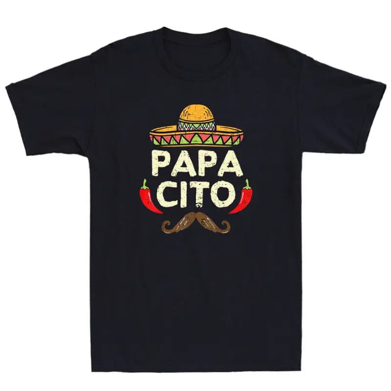 Papacito Cinco De Mayo Dad Fiesta Mexican Funny Father's Day Retro Men's T-Shirt Hoodie, Sweatshirt | HypeCrazeTee.com