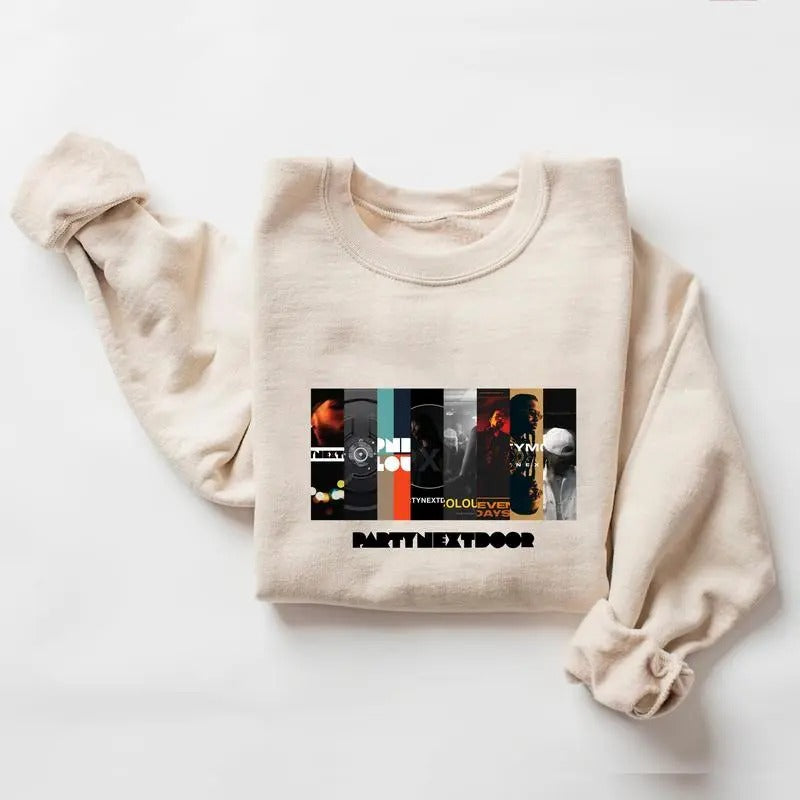 PartyNextDoor Albums T-Shirt, Rapper Vintage Sweatshirt Hoodie T-shirt Menswear Print | HypeCrazeTee.com