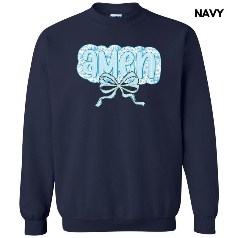 Pastel Blue Amen Sweatshirt 'NLB' T-Shirts, Hoodie | HypeCrazeTee.com